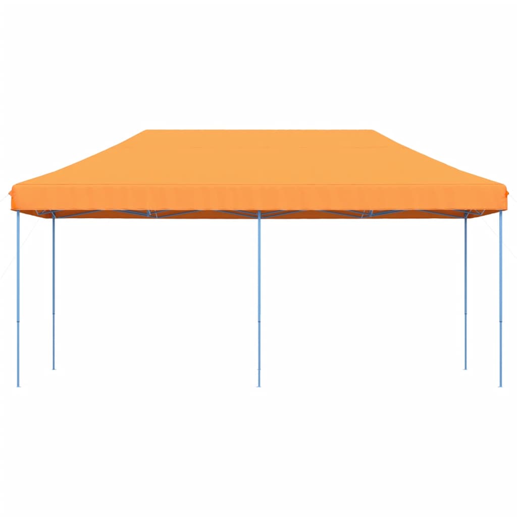 Tenda da Festa Pieghevole Pop-Up Arancione 580x292x315 cm