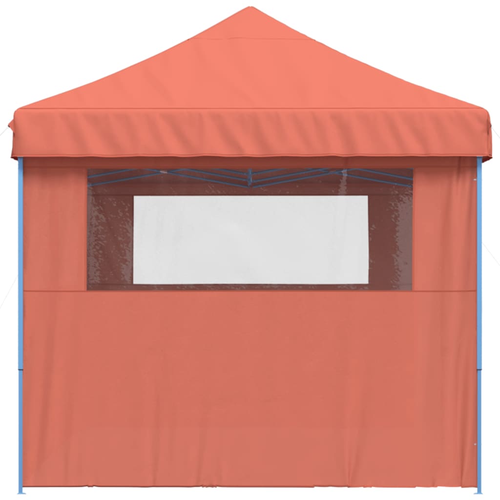 Tendone per Feste Pieghevole Pop-Up con 3 Pareti Terracotta