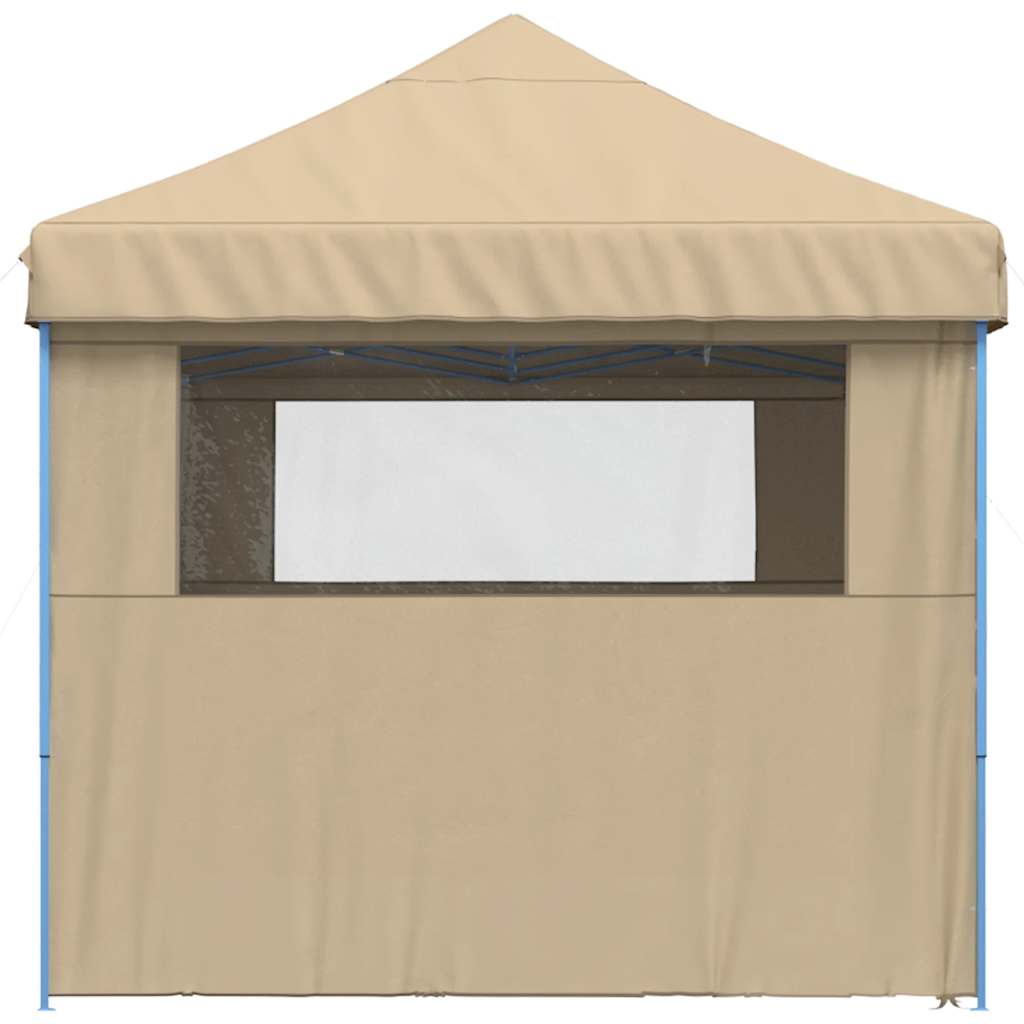 Tendone per Feste Pieghevole Pop-Up con 4 Pareti Beige