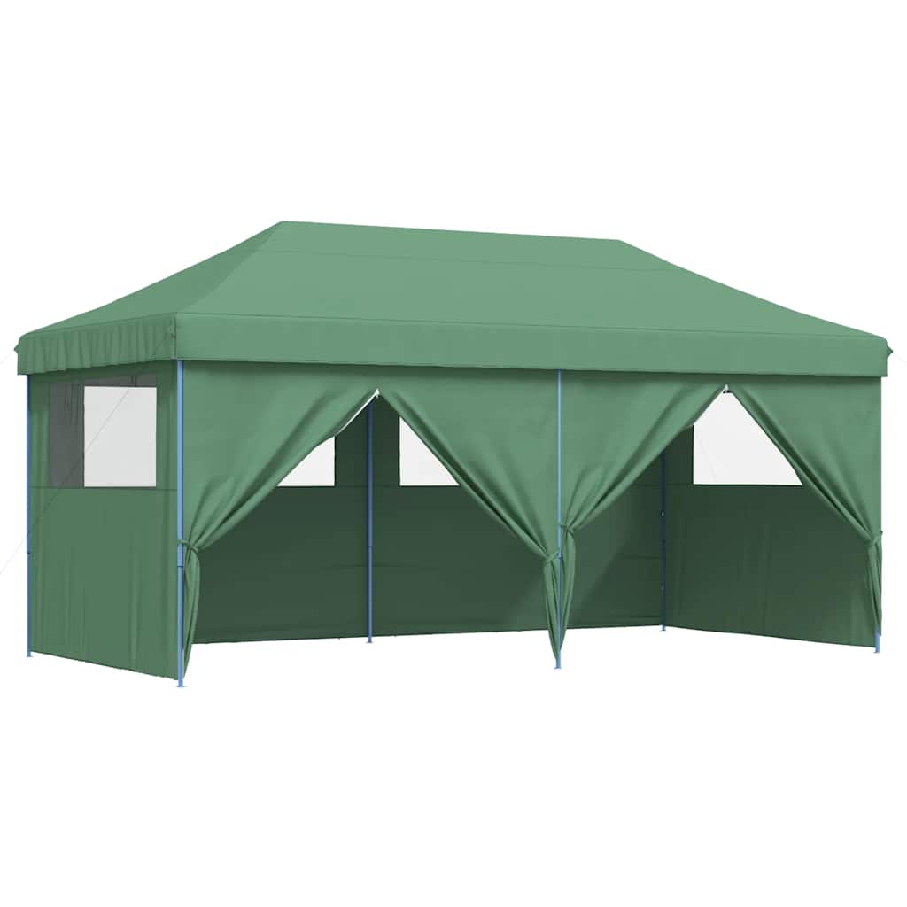 Tendone per Feste Pieghevole Pop-Up con 4 Pareti Verde