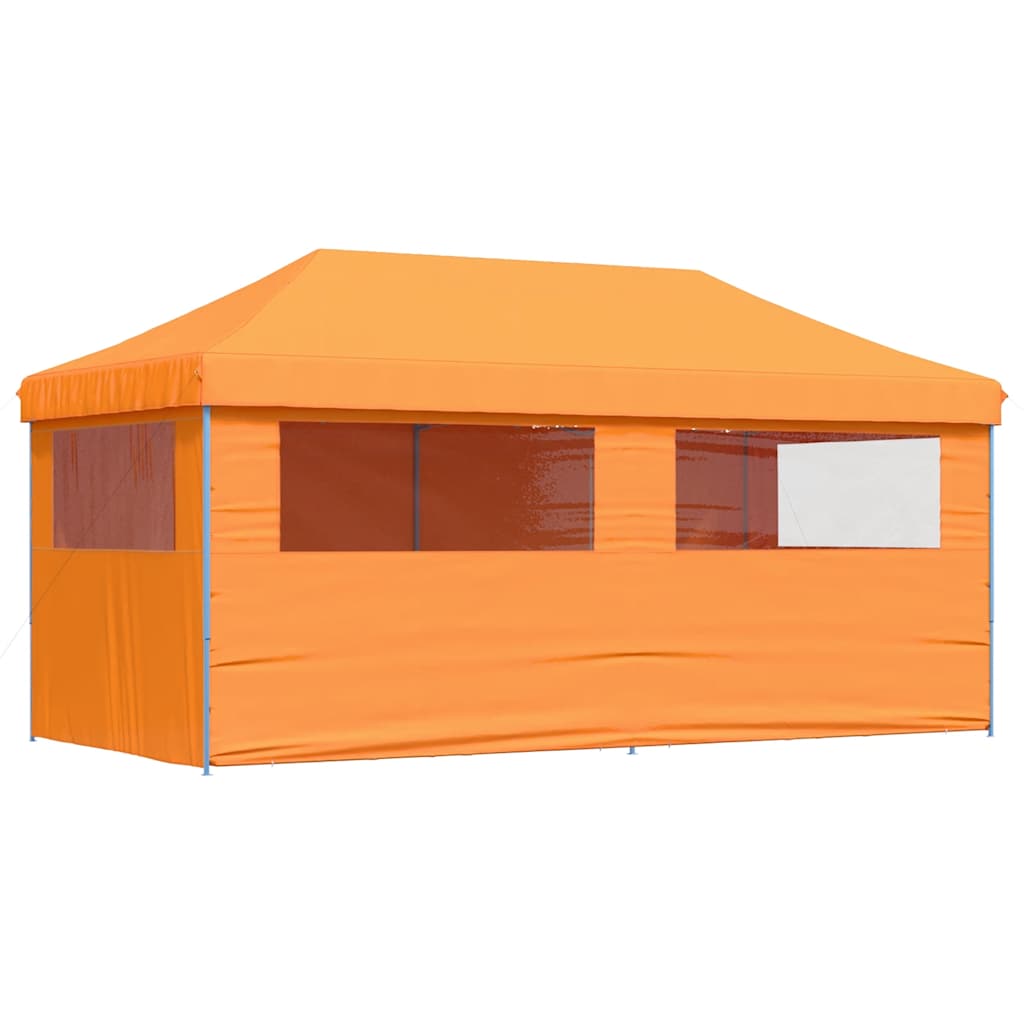 Tendone per Feste Pieghevole Pop-Up con 4 Pareti Arancione