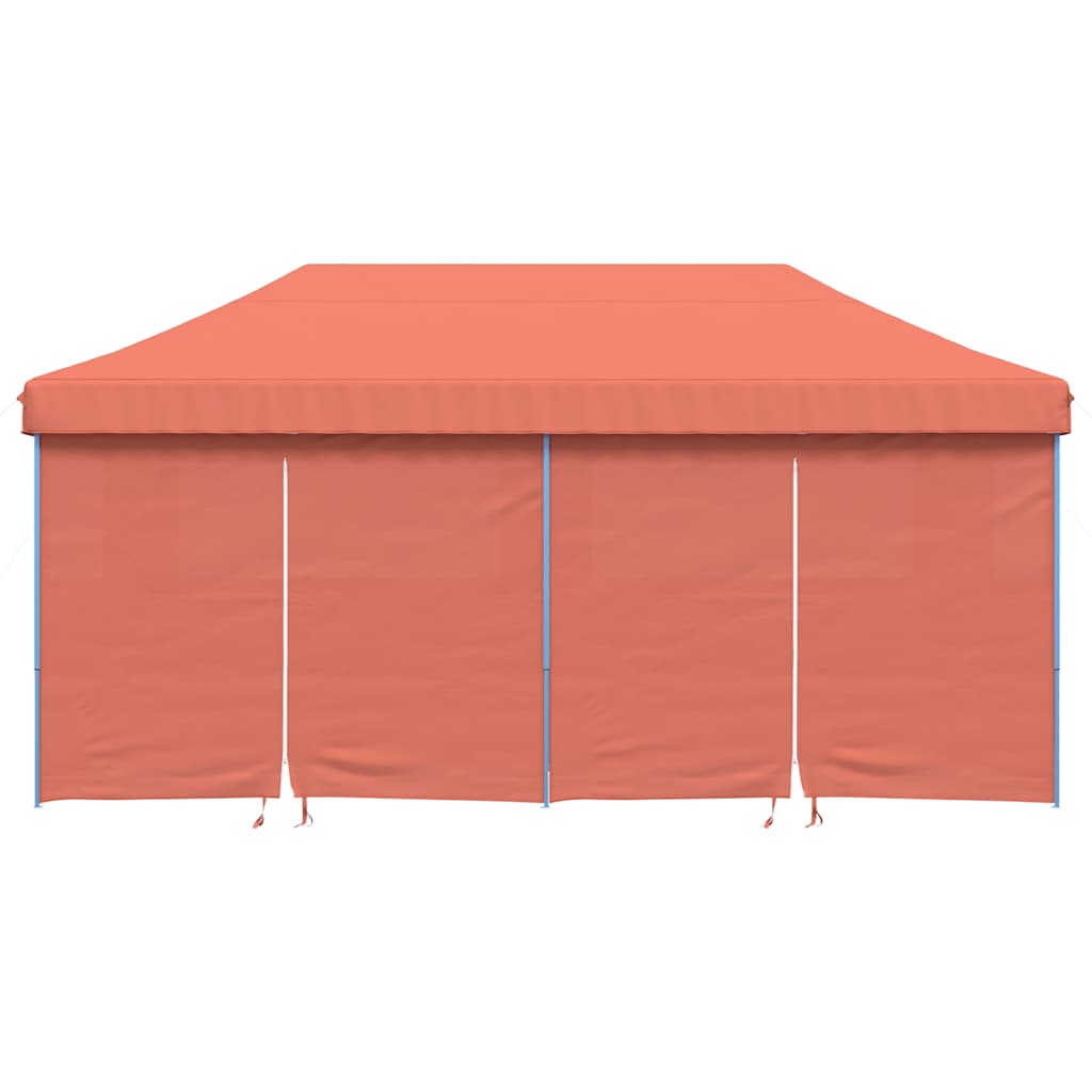 Tendone per Feste Pieghevole Pop-Up con 4 Pareti Terracotta