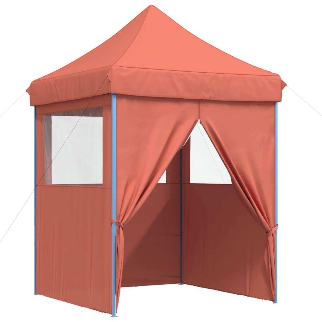 Tendone per Feste Pieghevole Pop-Up con 4 Pareti Terracotta