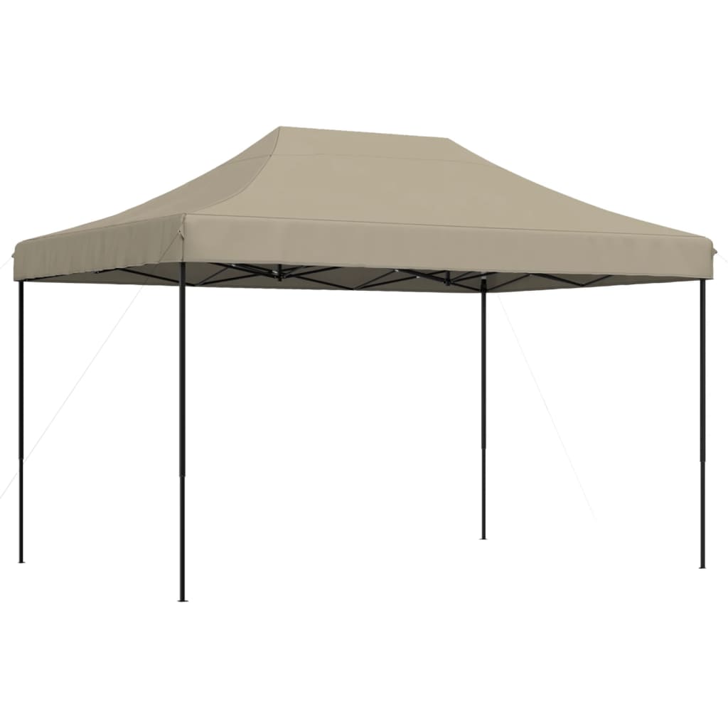 Tenda da Festa Pieghevole Pop-Up Tortora 410x279x315 cm