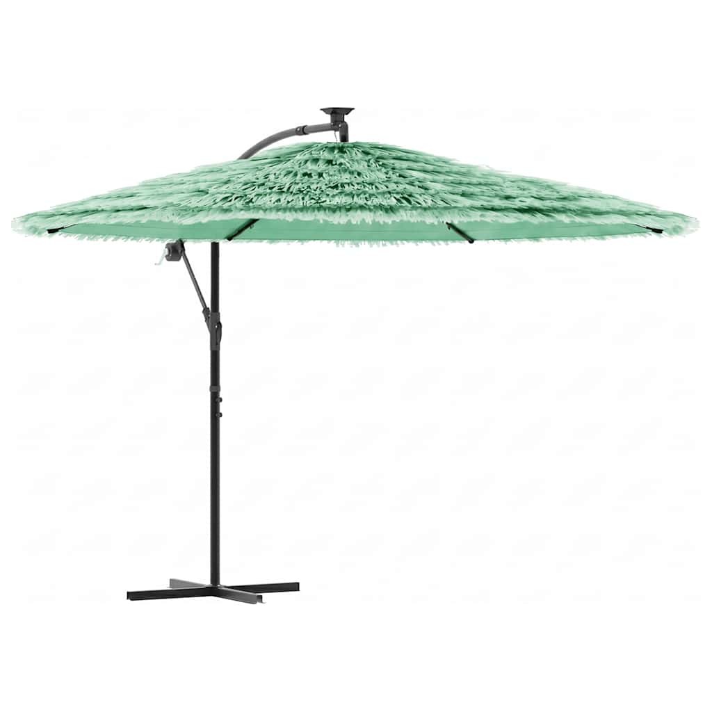 Ombrellone da Giardino con Palo in Acciaio Verde 269x269x235 cm