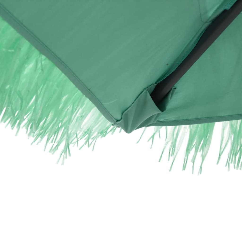 Ombrellone da Giardino con Palo in Acciaio Verde 269x269x235 cm