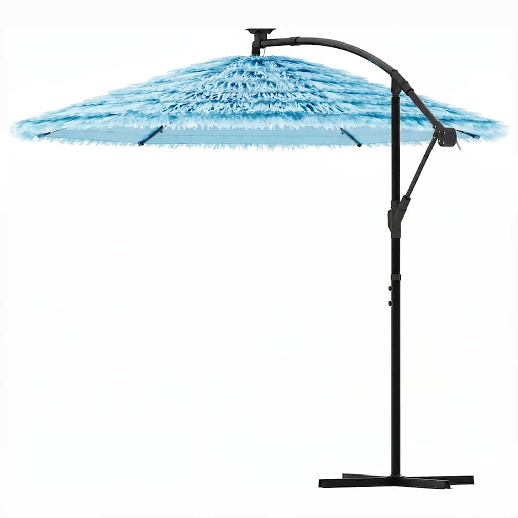 Ombrellone Giardino con Palo in Acciaio Blu 290x290x238 cm