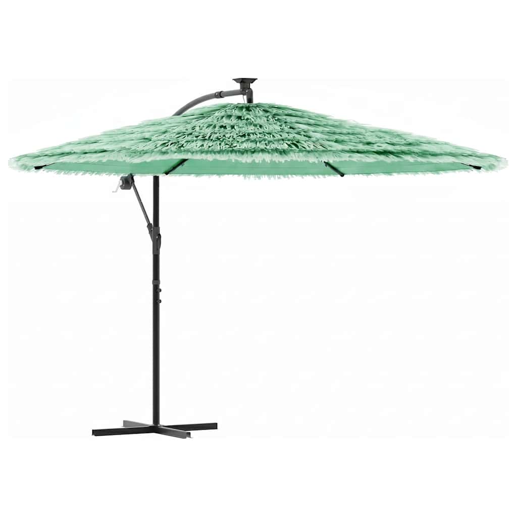 Ombrellone Giardino con Palo in Acciaio Verde 290x290x238 cm