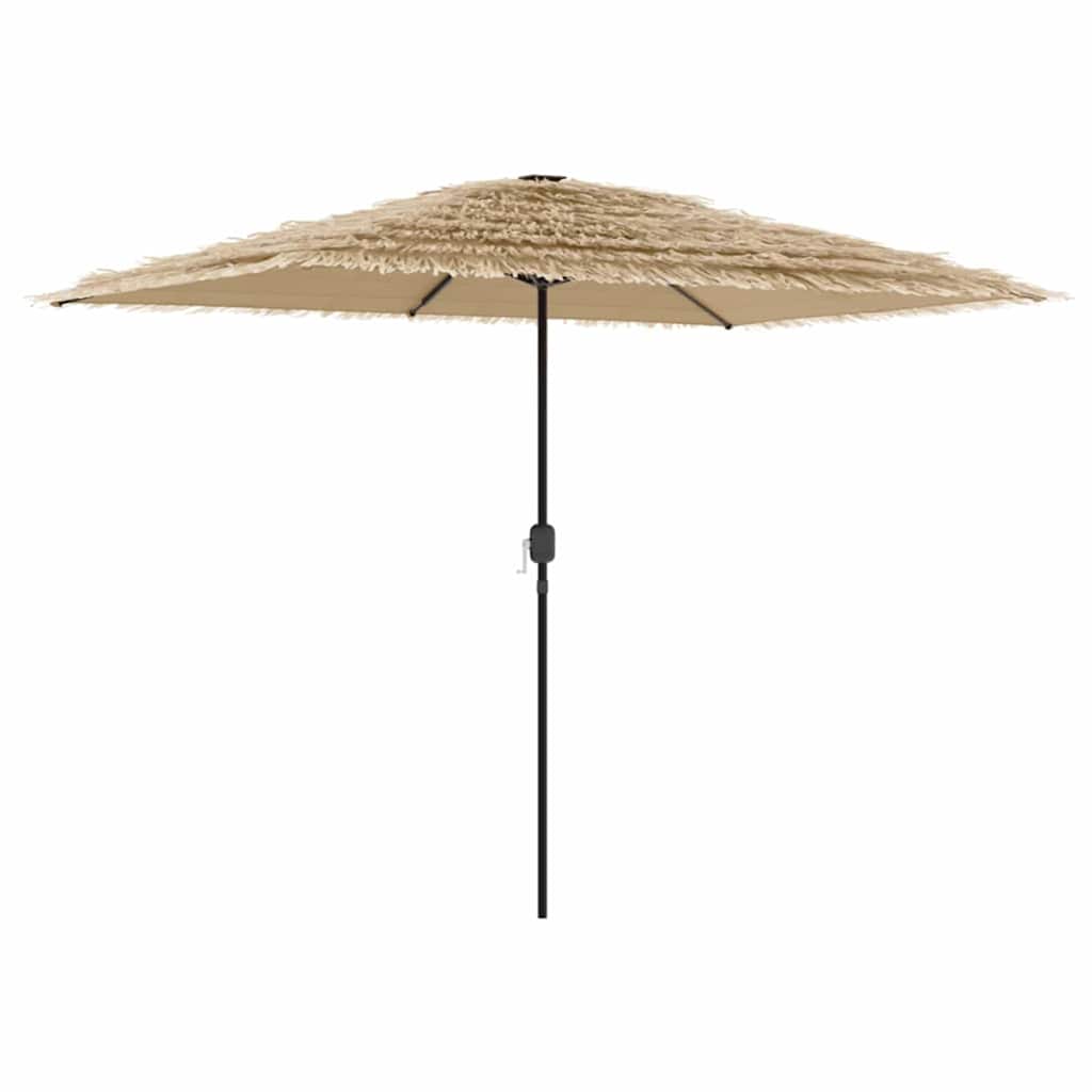 Ombrellone Giardino con Palo in Acciaio Marrone 300x200x250 cm