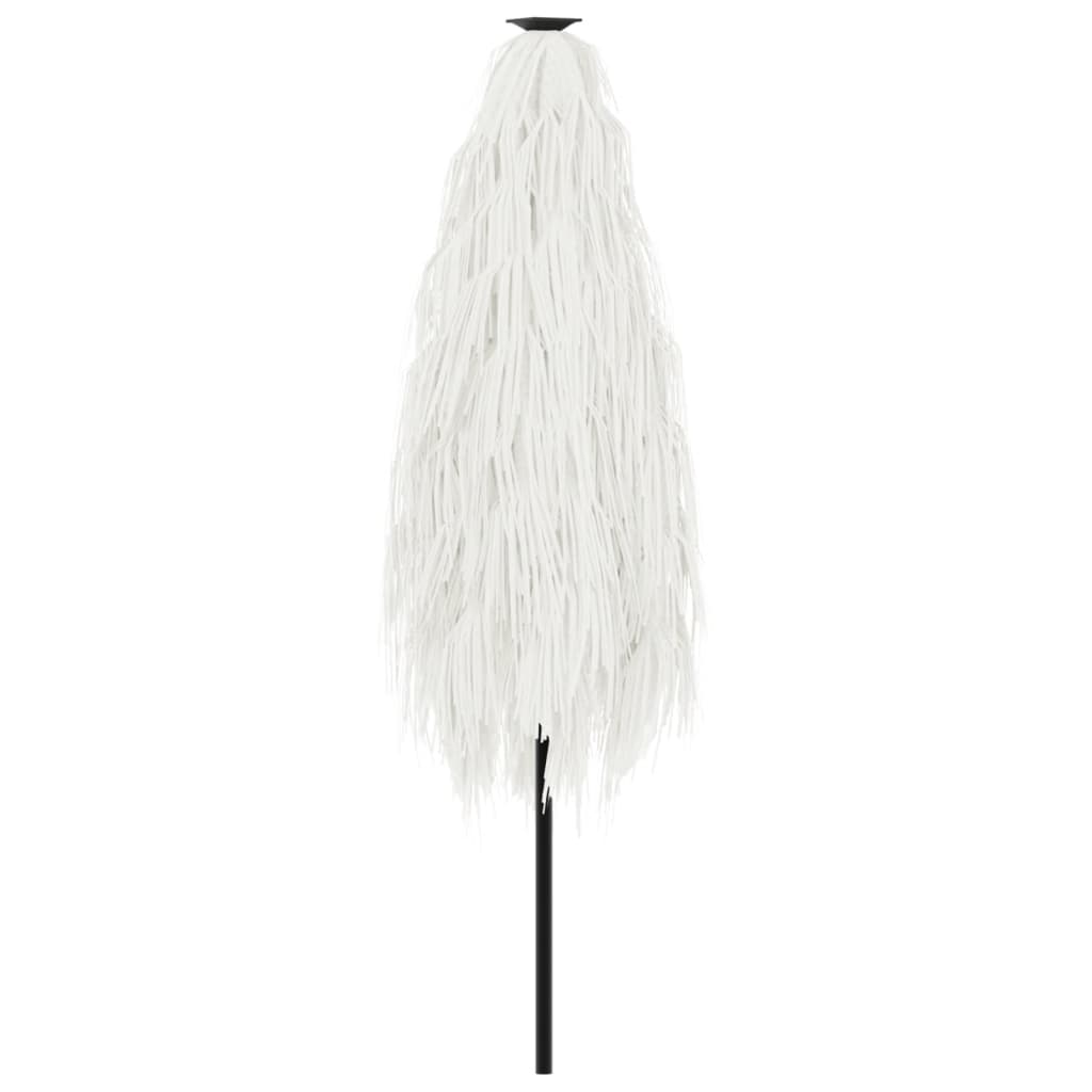 Ombrellone Giardino con Palo in Acciaio Bianco 288x288x225 cm