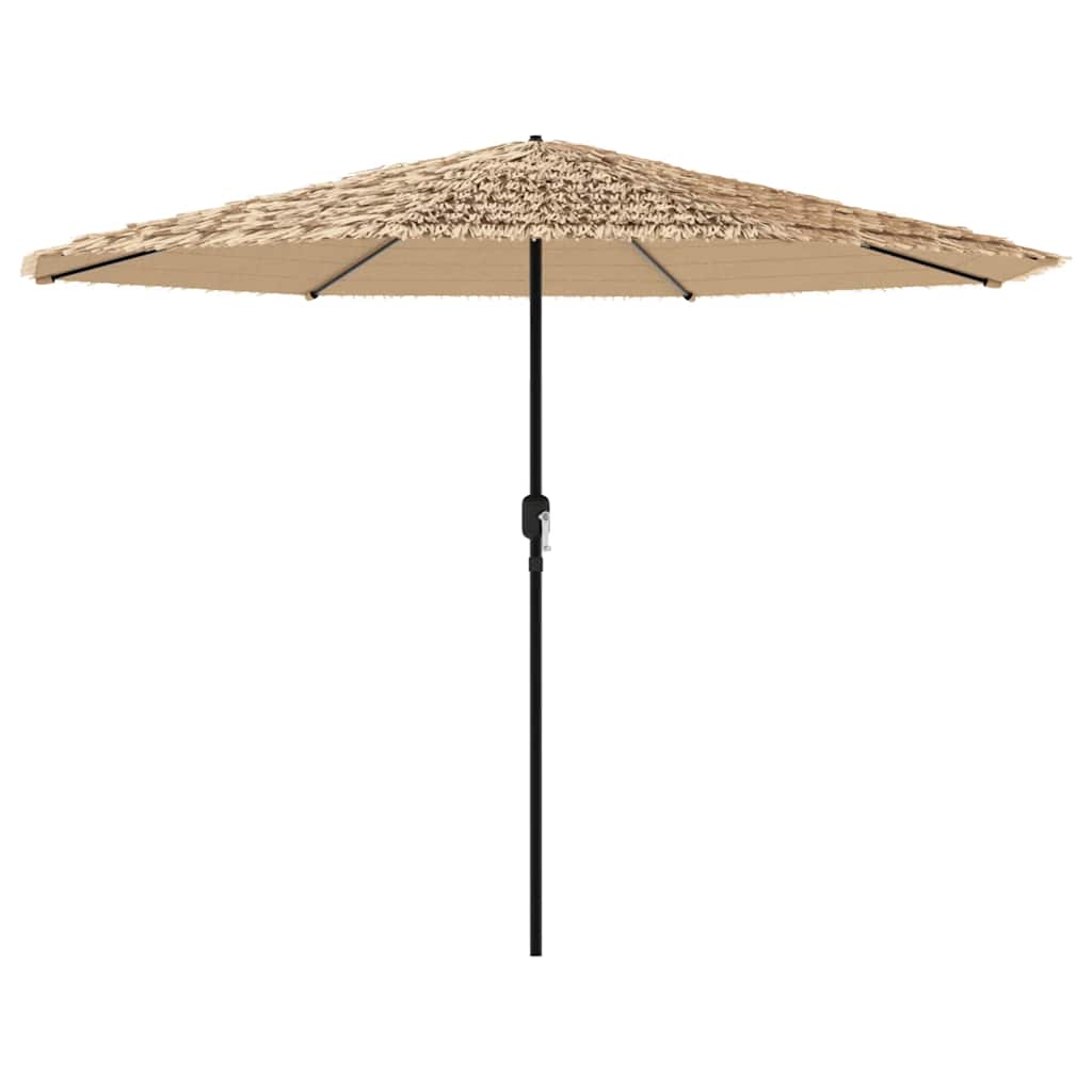 Ombrellone Giardino con Palo in Acciaio Marrone 324x324x247 cm