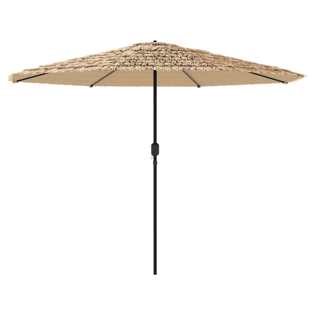 Ombrellone Giardino con Palo in Acciaio Marrone 324x324x247 cm