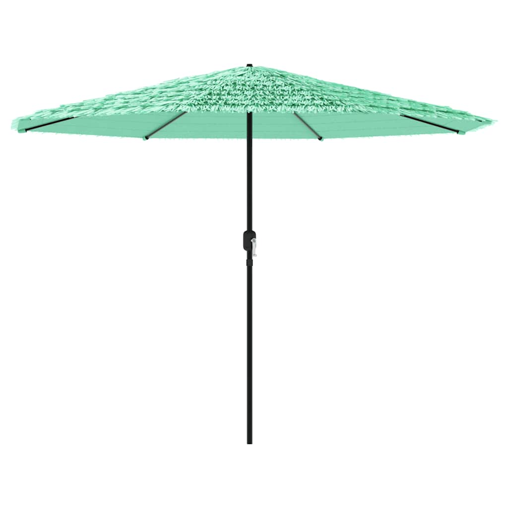 Ombrellone Giardino con Palo in Acciaio Verde 324x324x247 cm