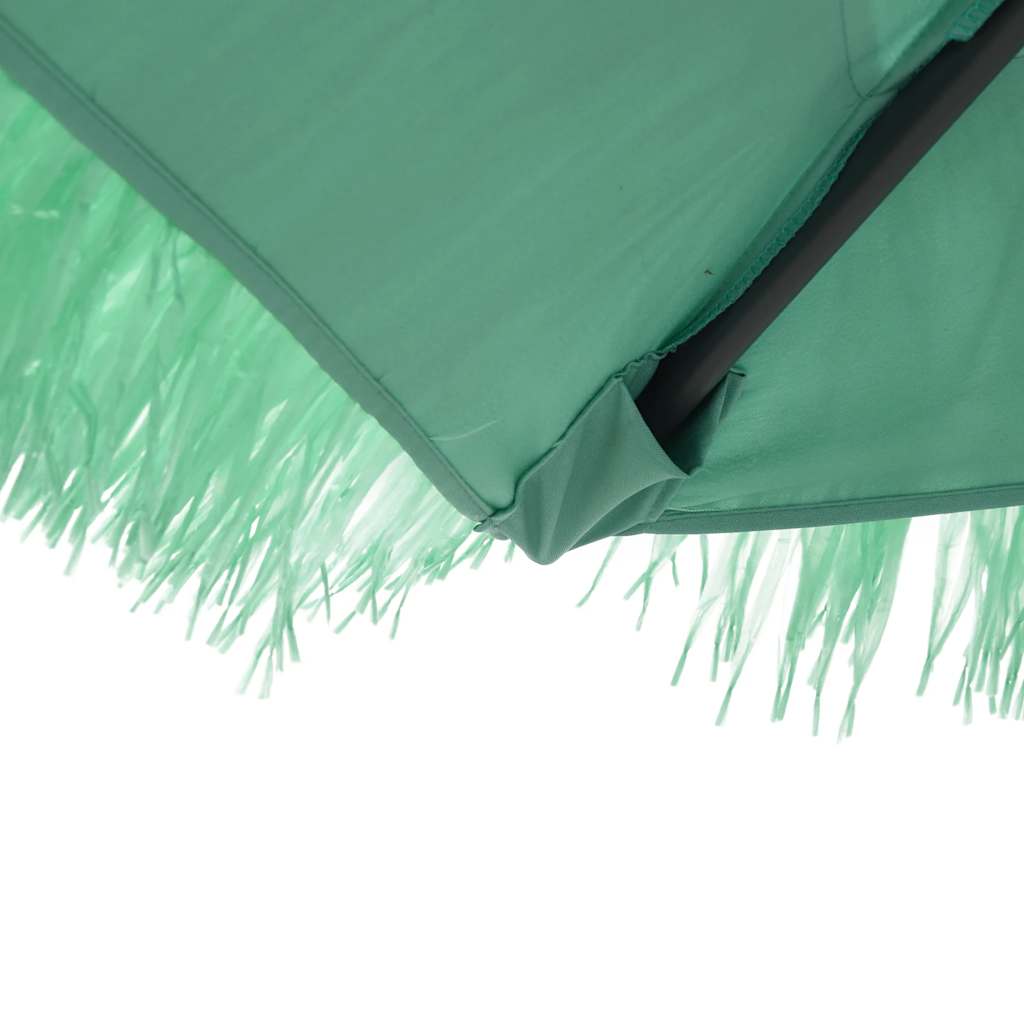 Ombrellone Giardino con Palo in Acciaio Verde 324x324x247 cm