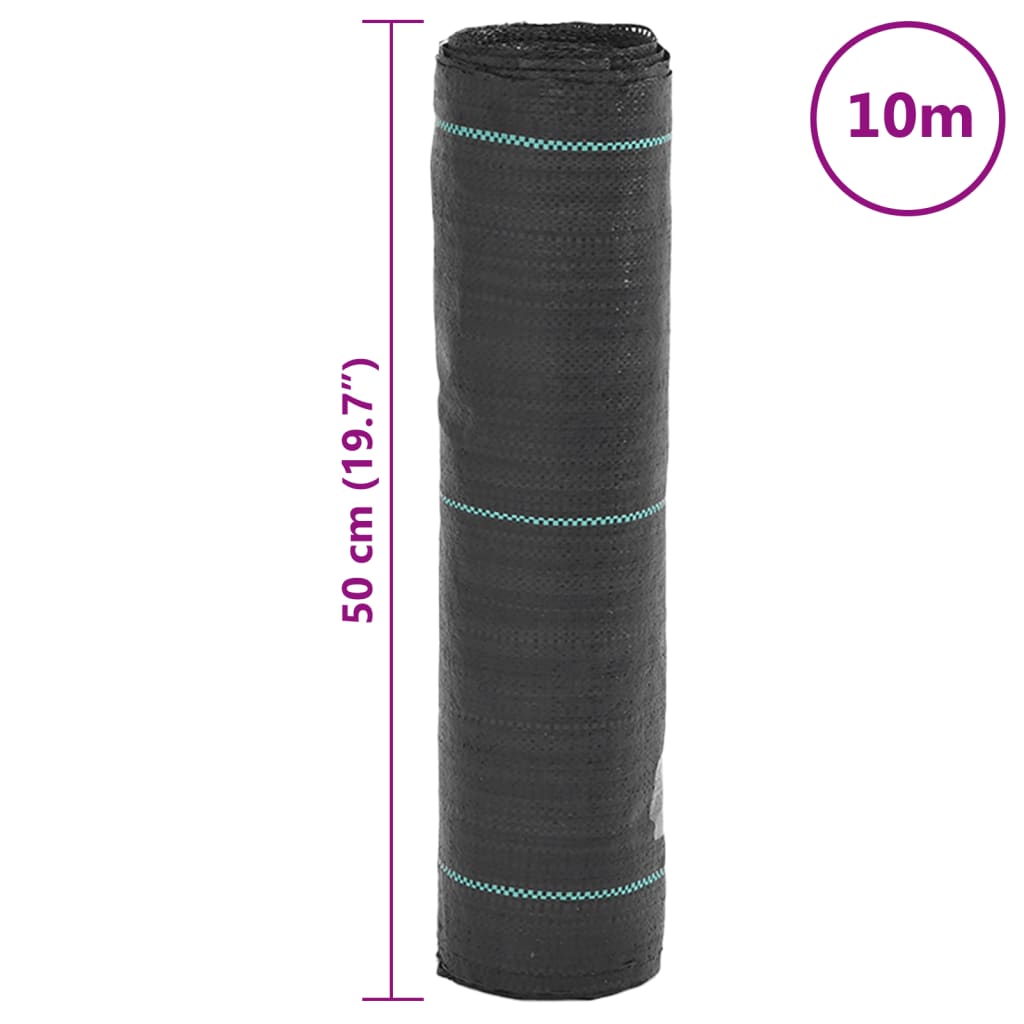 Membrana Antierbacce Nera 0,5x10 m in PP