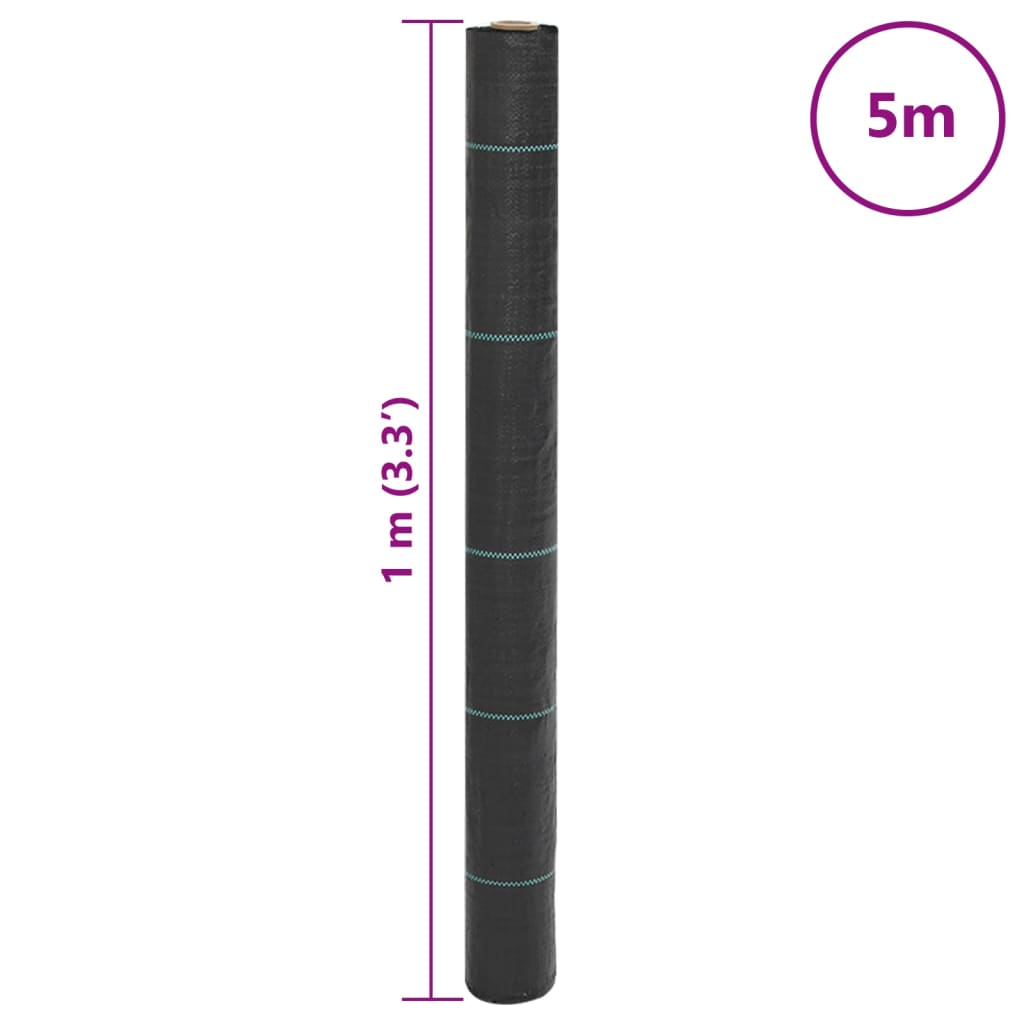 Membrana Antierbacce Nera 1x5 m in PP