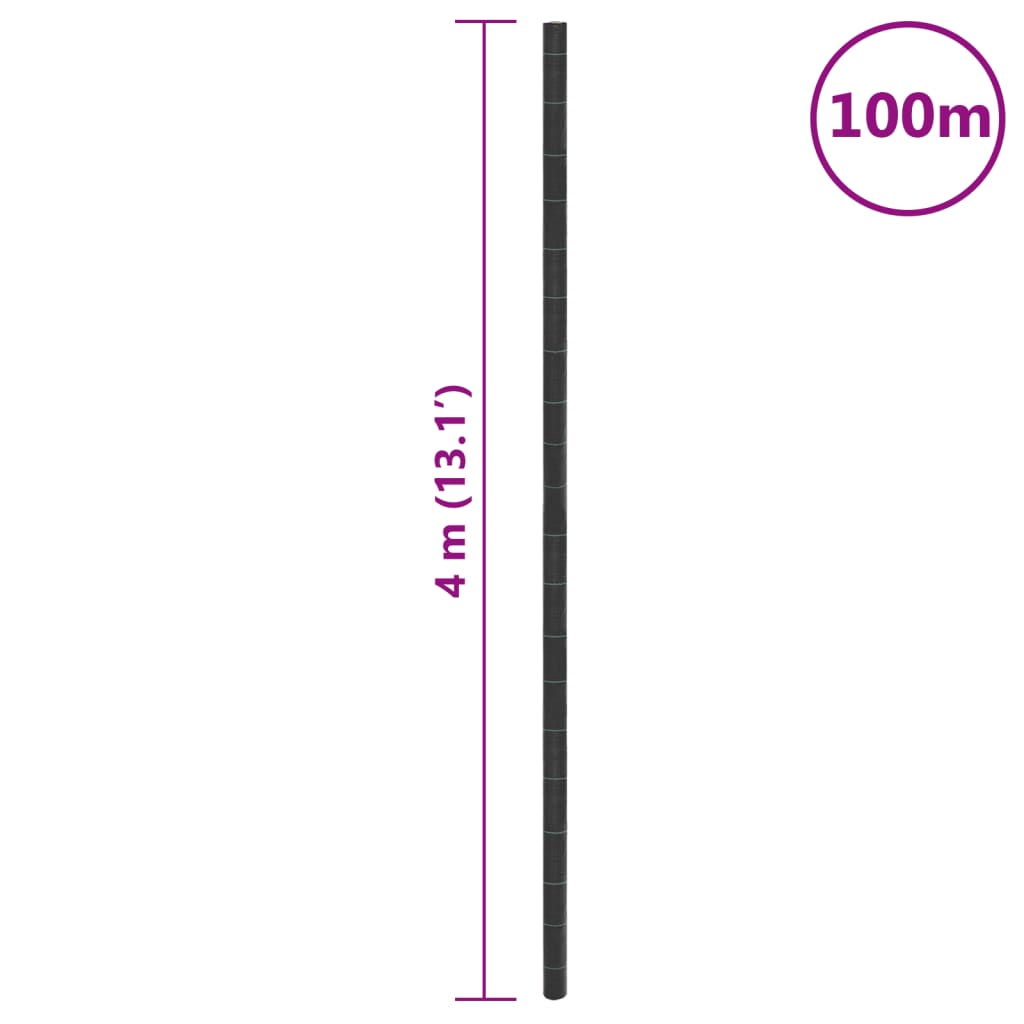 Membrana Antierbacce Nera 4x100 m in PP