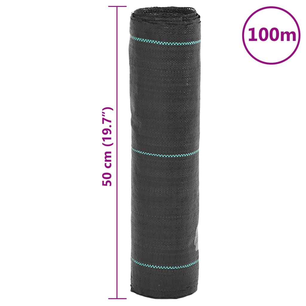 Membrana Antierbacce Nera 0,5x100 m in PP