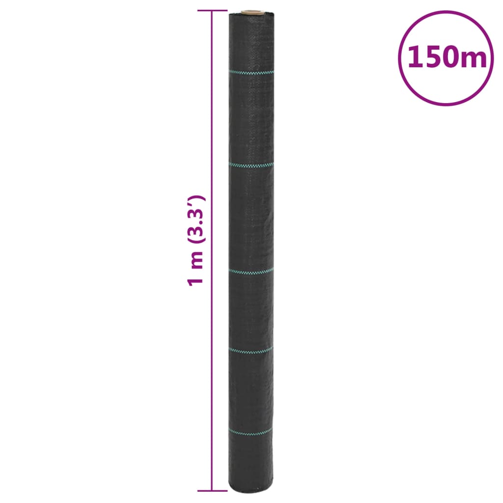 Membrana Antierbacce Nera 1x150 m in PP
