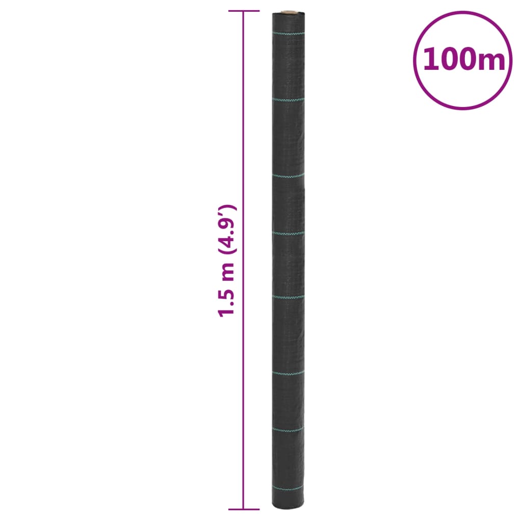 Membrana Antierbacce Nera 1,5x100 m in PP