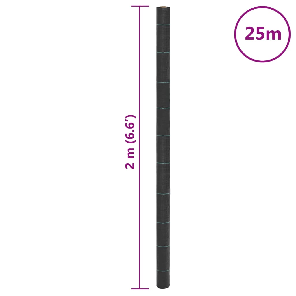 Membrana Antierbacce Nera 2x25 m in PP