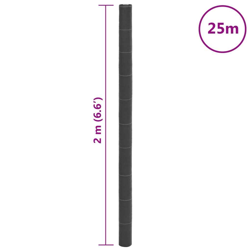 Membrana Antierbacce Nera 2x25 m in PP