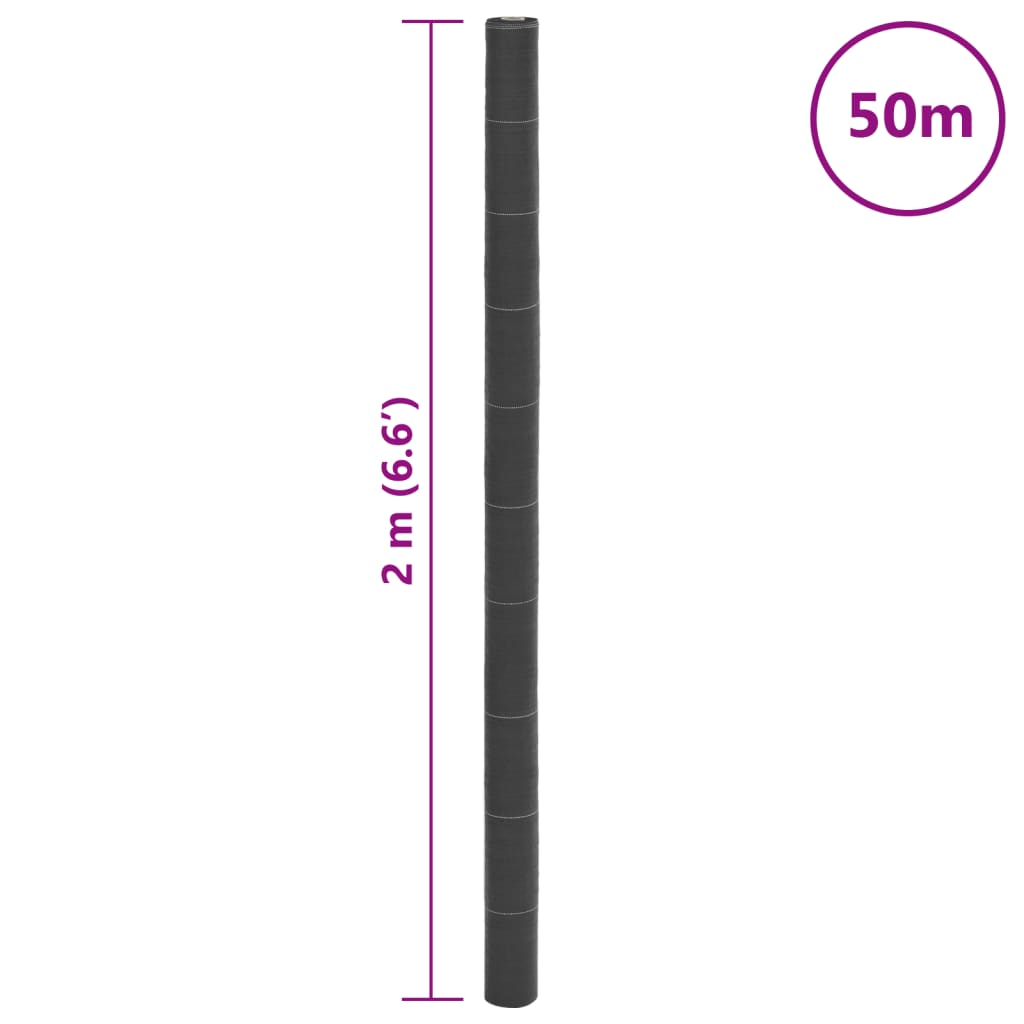 Membrana Antierbacce Nera 2x50 m in PP