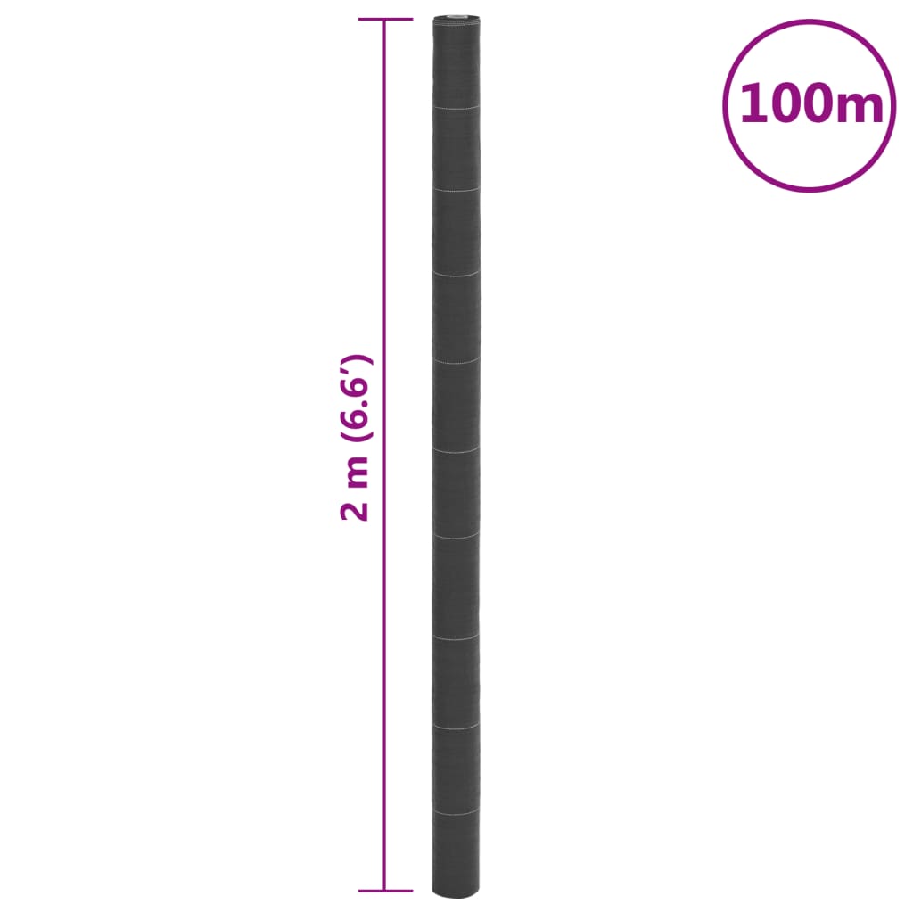 Membrana Antierbacce Nera 2x100 m in PP
