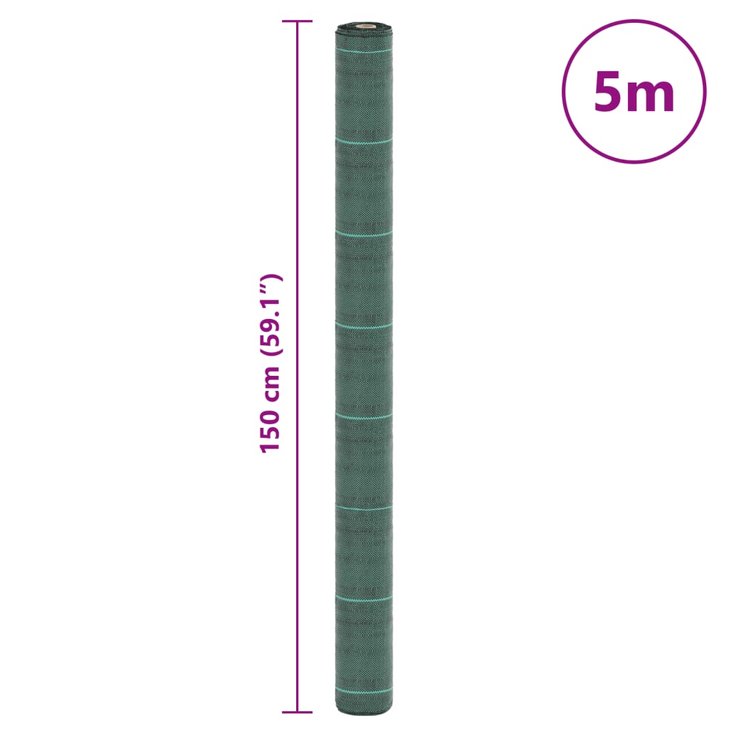 Membrana Antierbacce Verde 1,5x5 m in PP