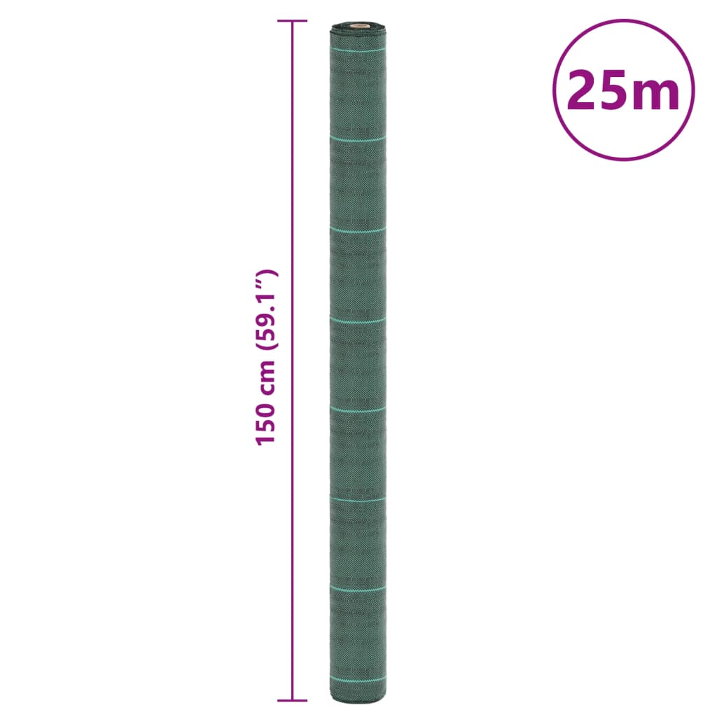 Membrana Antierbacce Verde 1,5x25 m in PP