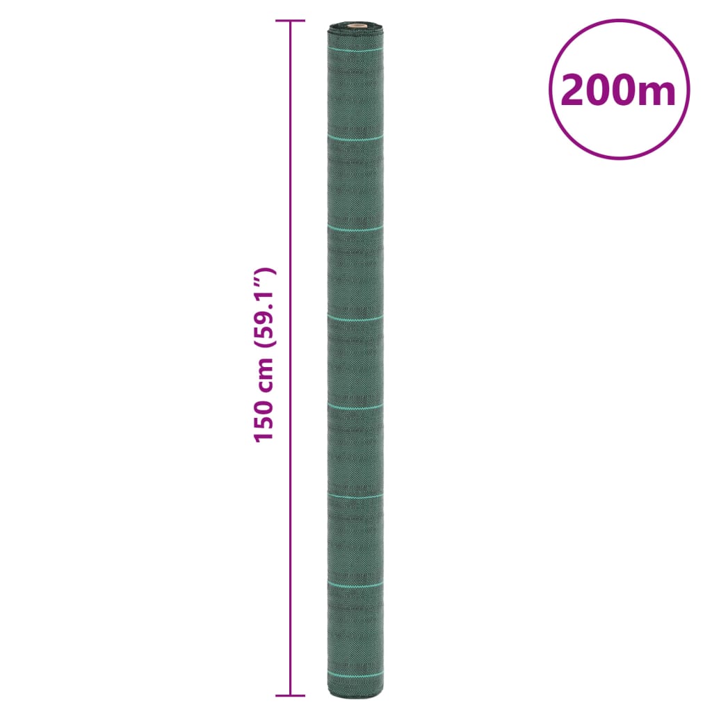 Membrana Antierbacce Verde 1,5x200 m in PP
