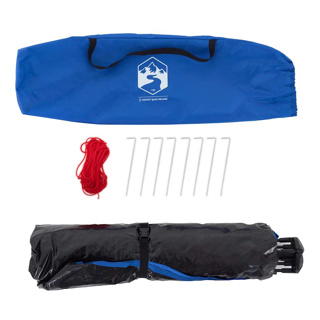 Tenda da Spiaggia 2Persone Azzurro Rilascio Rapido Impermeabile