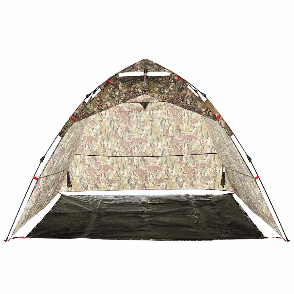 Tenda da Pesca 4 Persone Mimetica a Rilascio Rapido