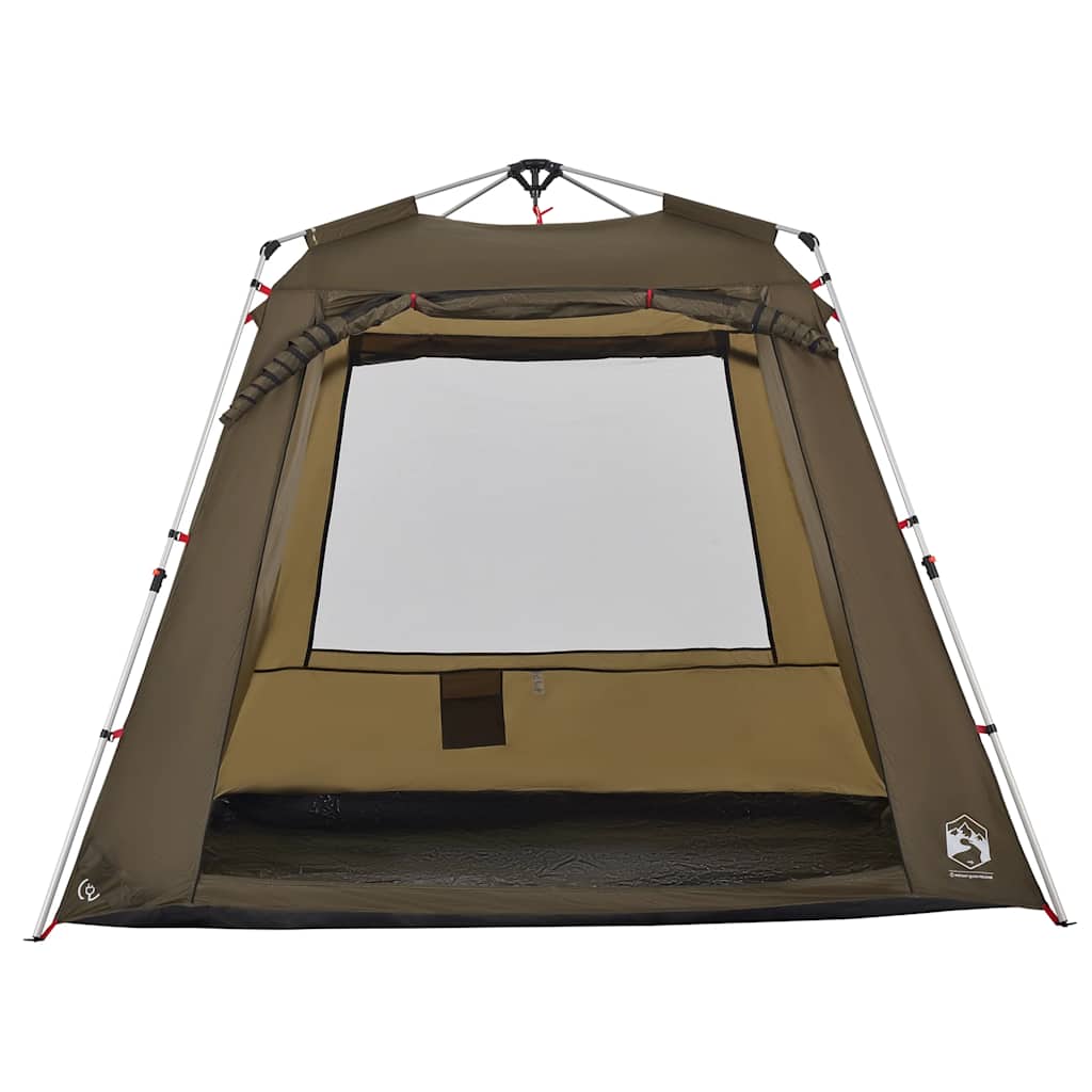 Tenda da Pesca 4 Persone Verde Oliva a Rilascio Rapido
