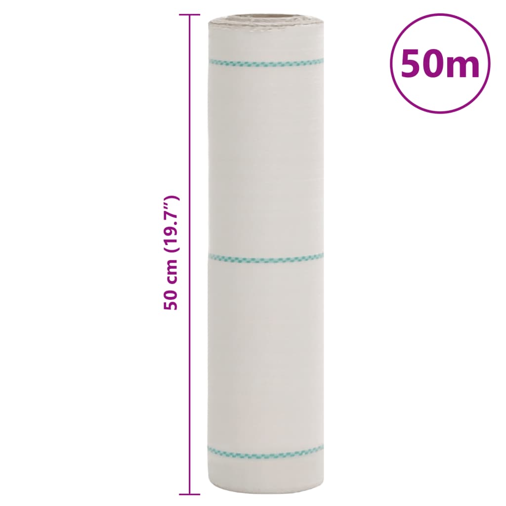 Membrana Antierbacce Bianca 0,5x50 m in PP