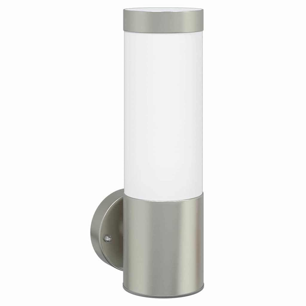 Lampada da Parete Esterna Argento 12 x 8,5 x 27 cm