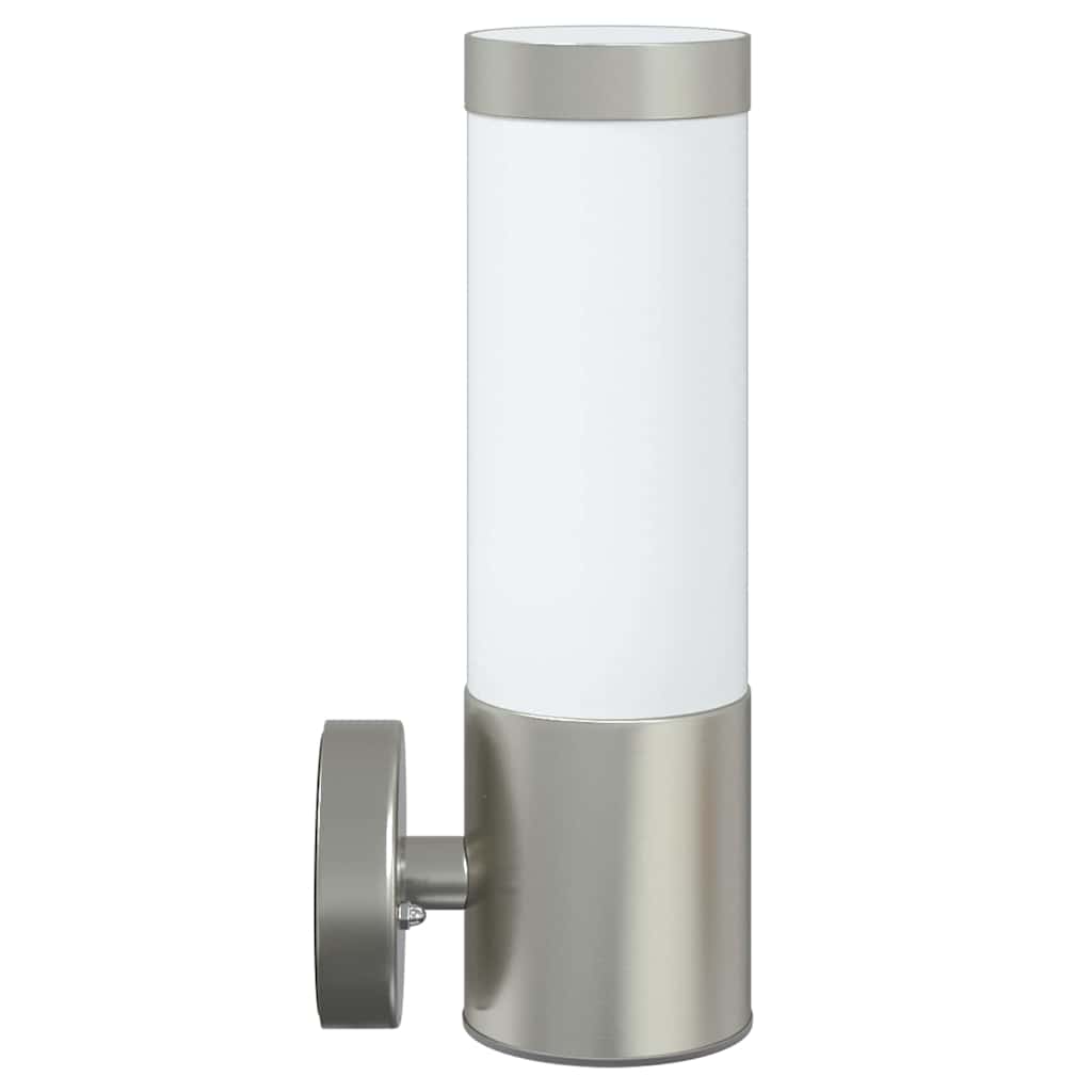 Lampada da Parete Esterna Argento 12 x 8,5 x 27 cm