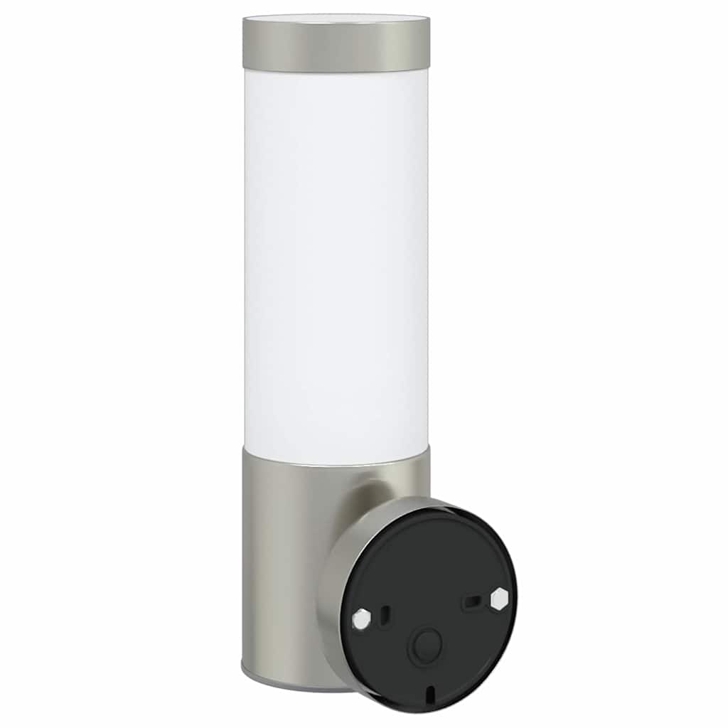 Lampada da Parete Esterna 2 pz Argento 12 x 8,5 x 27 cm