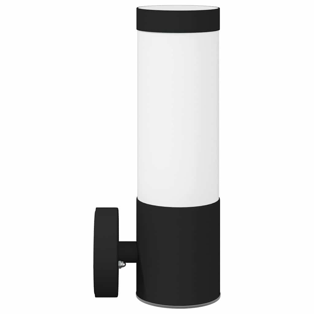 Lampada da Parete Esterna 2 pz Nero 12 x 8,5 x 27 cm