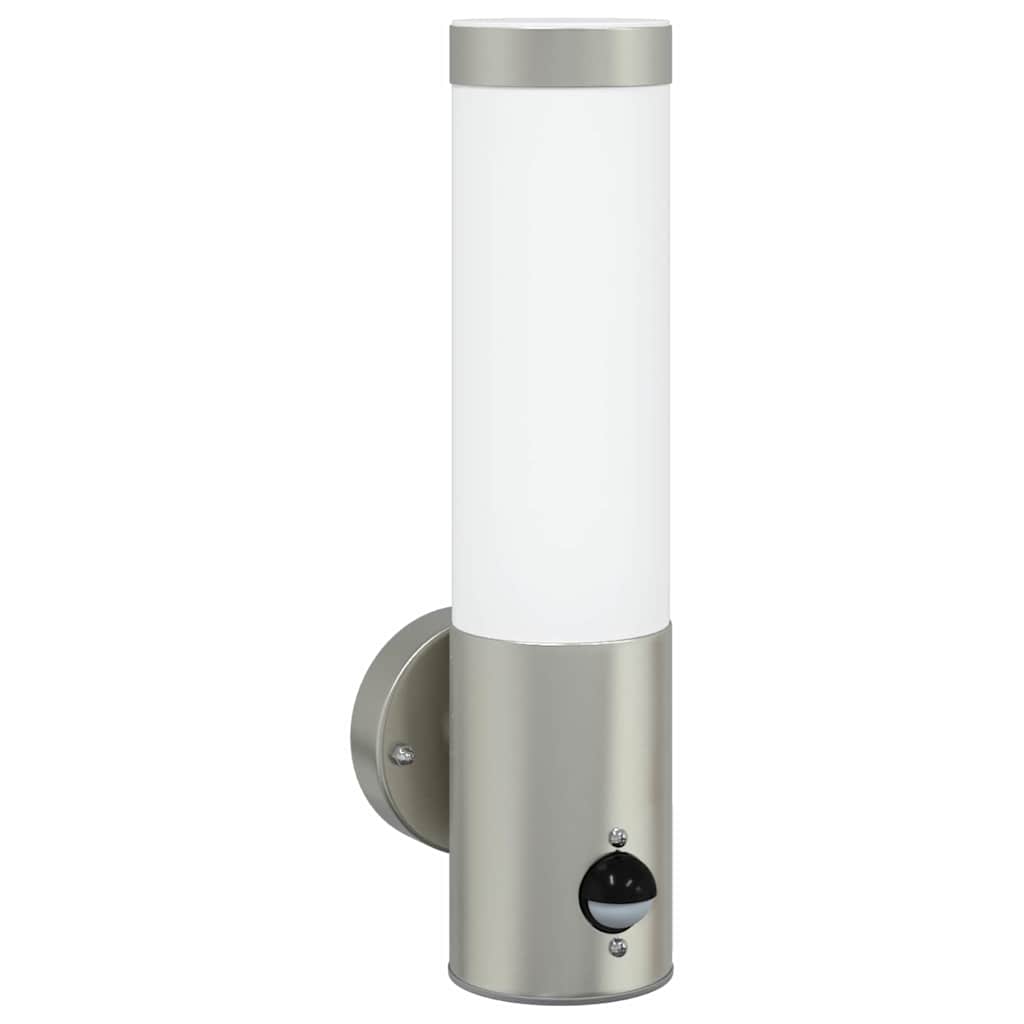 Lampada da Parete Esterna Argento 12 x 8,5 x 29 cm