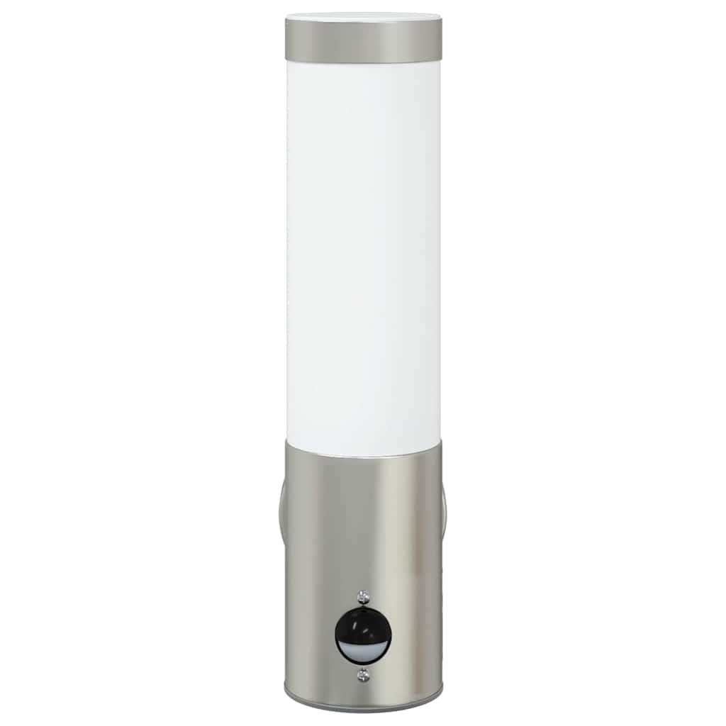 Lampada da Parete Esterna Argento 12 x 8,5 x 29 cm