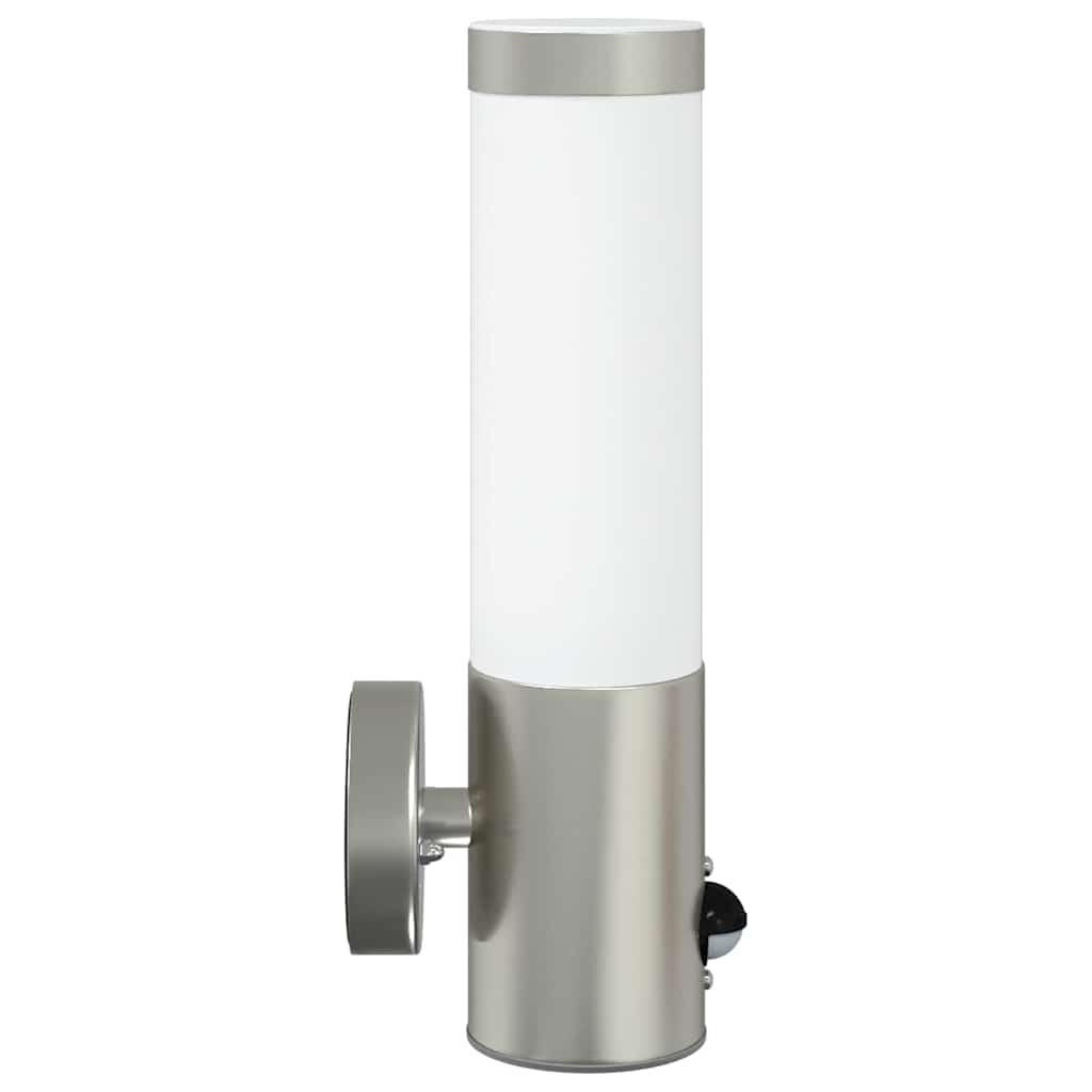 Lampada da Parete Esterna Argento 12 x 8,5 x 29 cm