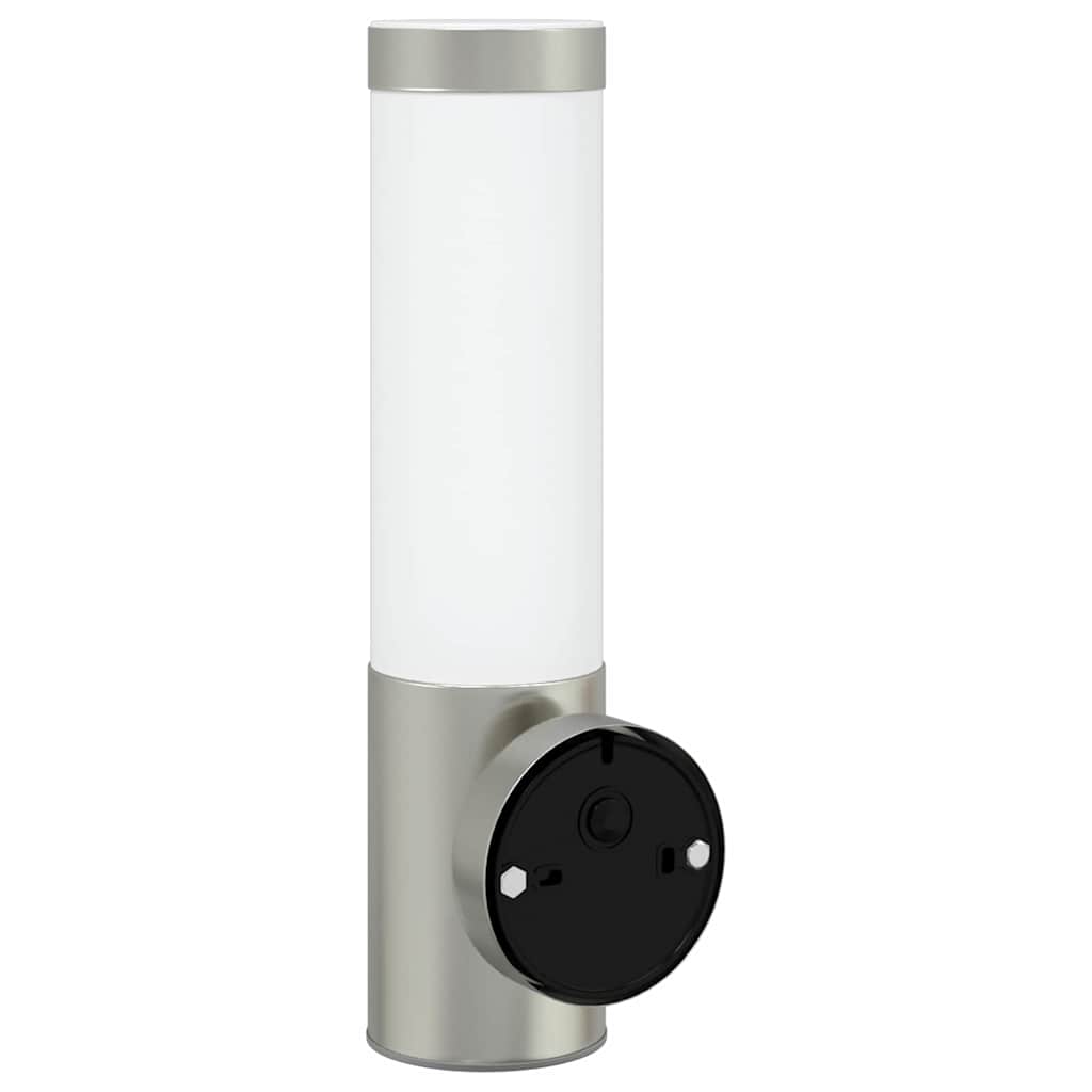Lampada da Parete Esterna 2 pz Argento 12 x 8,5 x 29 cm