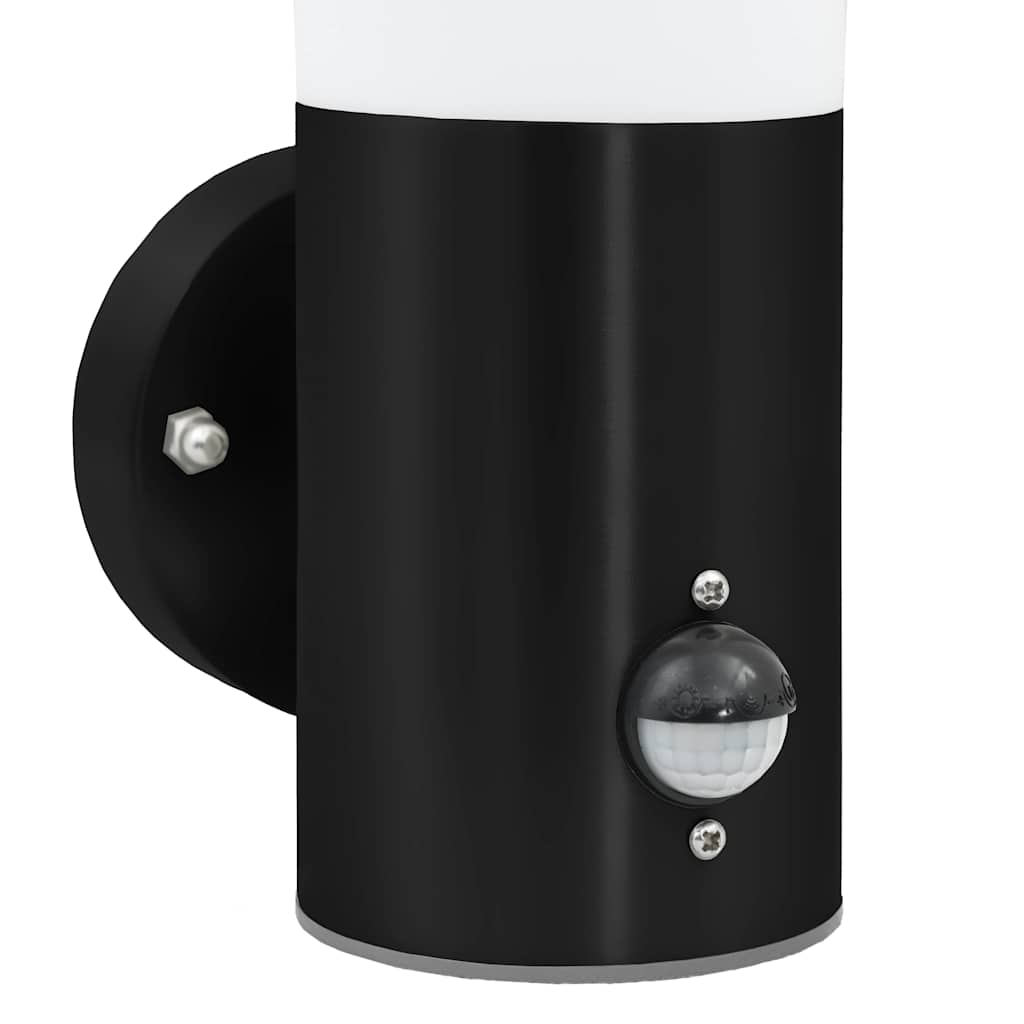 Lampada da Parete Esterna Nero 12 x 8,5 x 29 cm