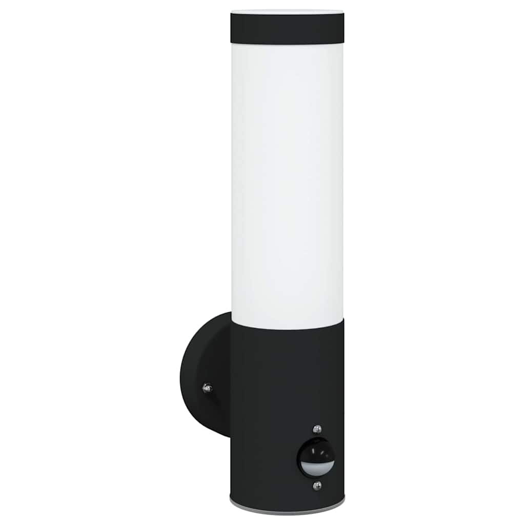 Lampada da Parete Esterna 2 pz Nero 12 x 8,5 x 29 cm
