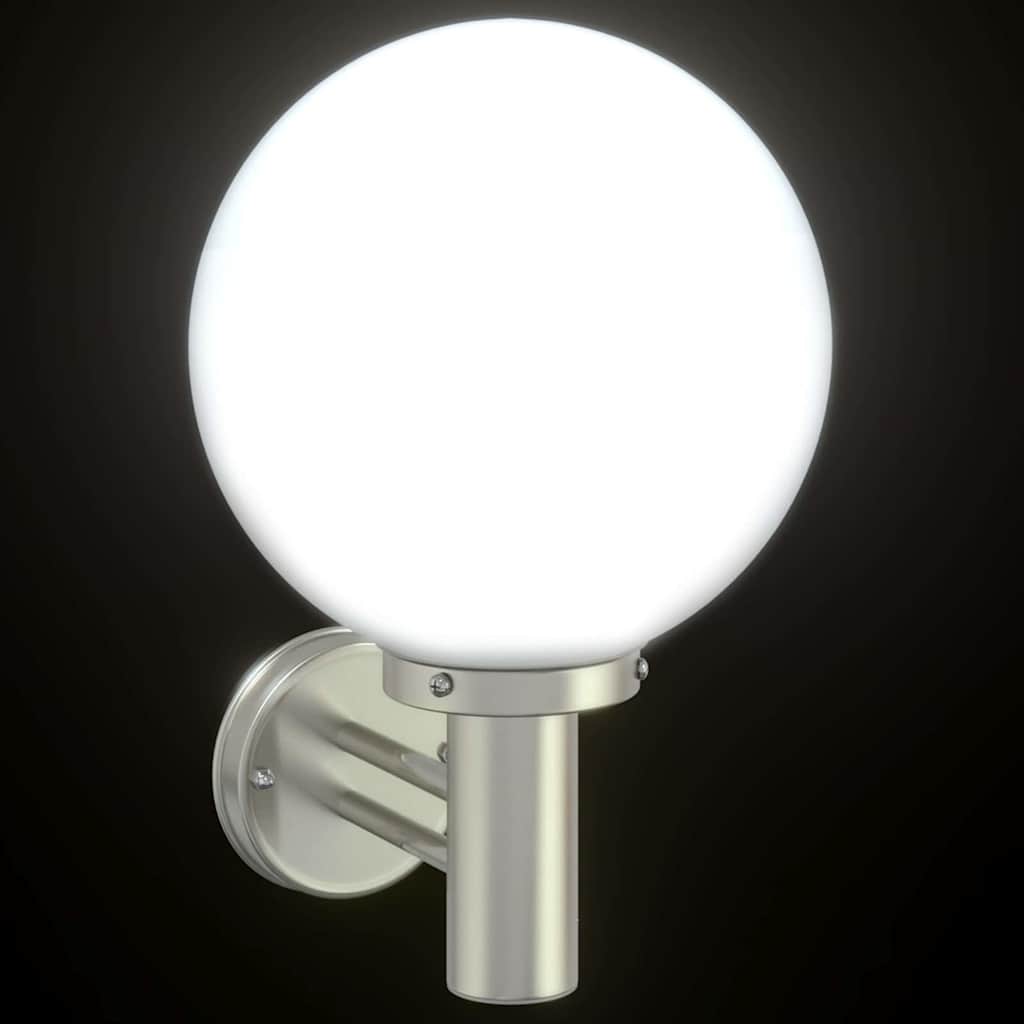 Lampada da Parete Esterna Argento 28 x 25 x 38 cm