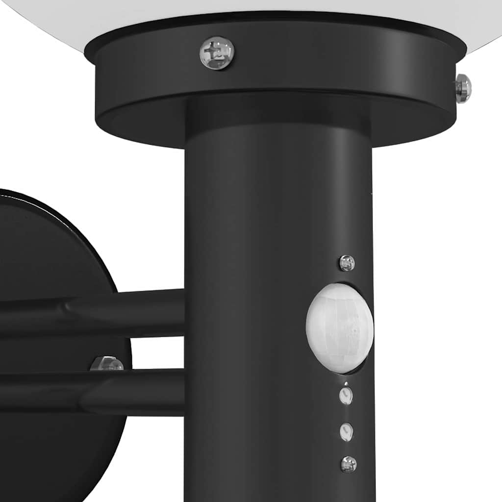 Lampada da Parete Esterna 2 pz Nero 28 x 25 x 38 cm