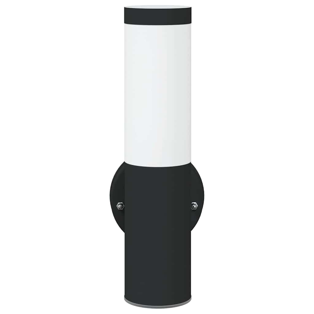 Lampada da Parete Esterna Nero 15 x 7,5 x 33 cm