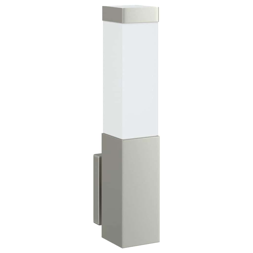 Lampada da Parete Esterna Argento 10.5 x 6 x 33 cm
