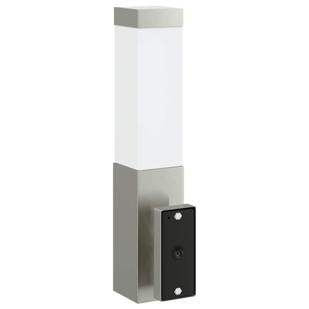 Lampada da Parete Esterna 2 pz Argento 10.5 x 6 x 33 cm